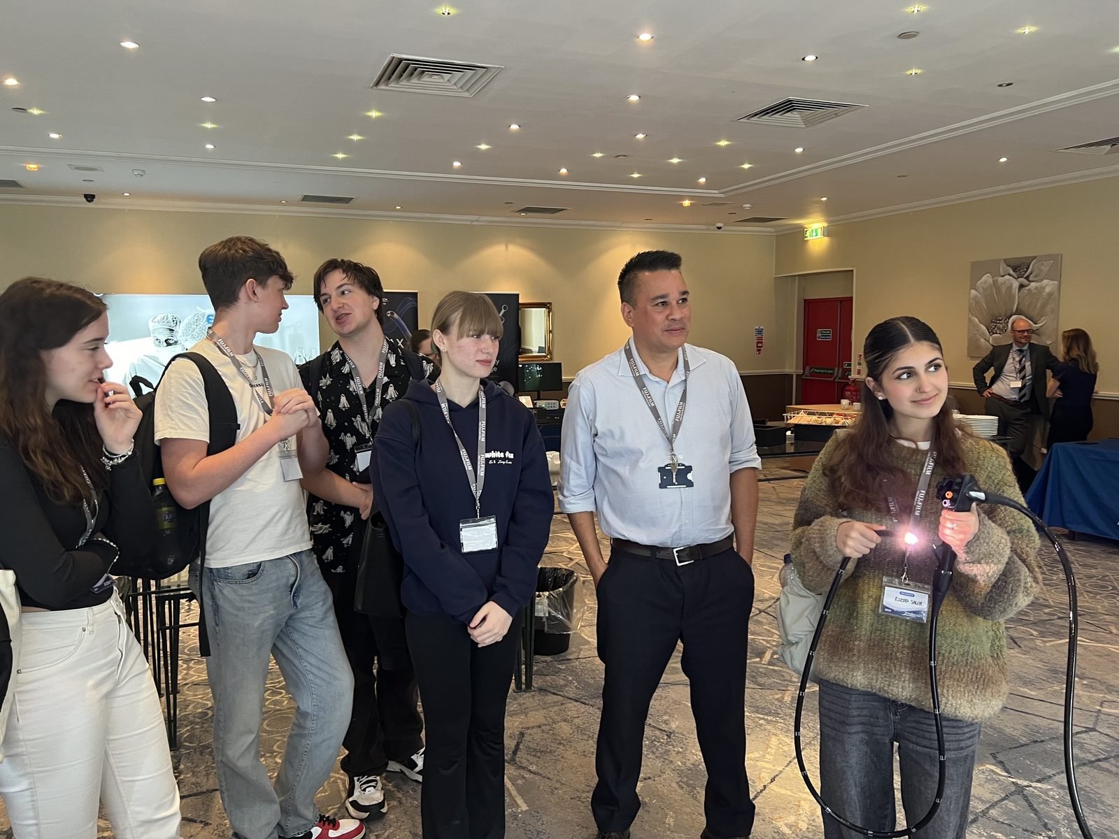 Students at Endoport, the international endoscopy conference